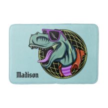 Hipster T-Rex eget namn och badkar i färg