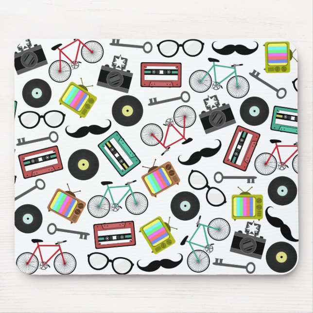 Hipster Themed Mousepad Musmatta (Framsidan)