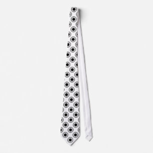 Hipster Tie, Black and White Slips
