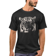 Hipster Tiger med glas
