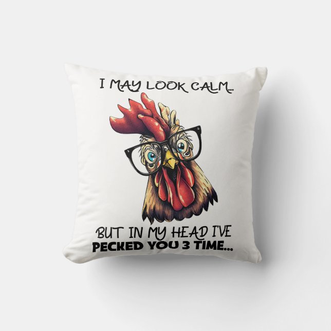 Hipster Tupp Funny Say Kudde (Framsida)
