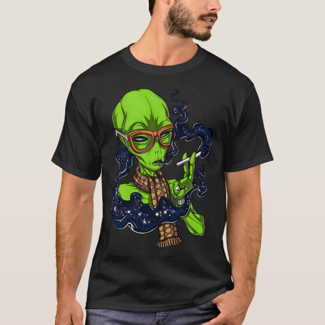 Hipster utomjording t shirt (Framsida)