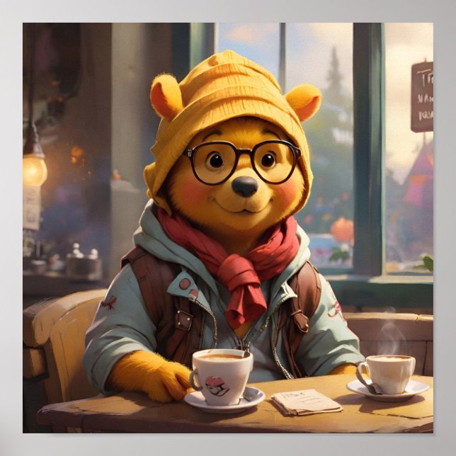 Hipster Winnie, Pooh 1 Poster (Framsidan)