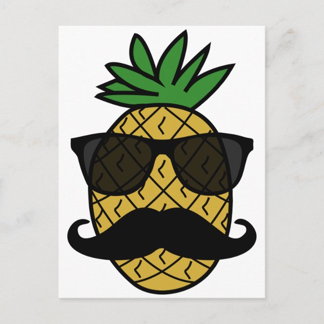 Hipsterananas Vykort (Framsida)