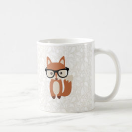Hipsterbabyräv w/Glasses Kaffemugg