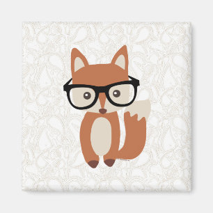 Hipsterbabyräv w/Glasses Magnet