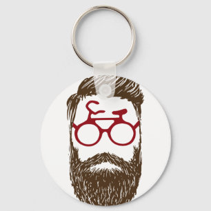 Hipsterbiker Nyckelring