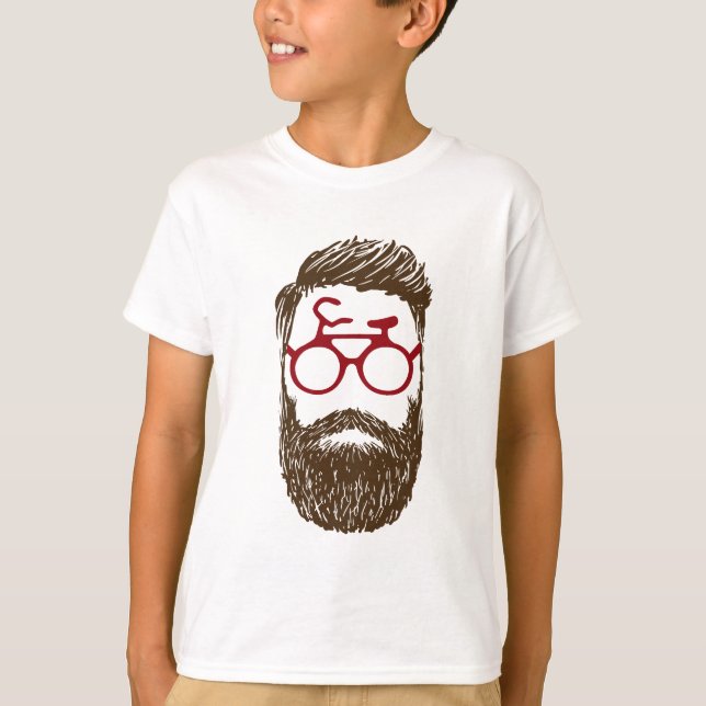 Hipsterbiker Tee Shirt (Framsida)