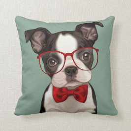 HipsterBoston Terrier Kudde