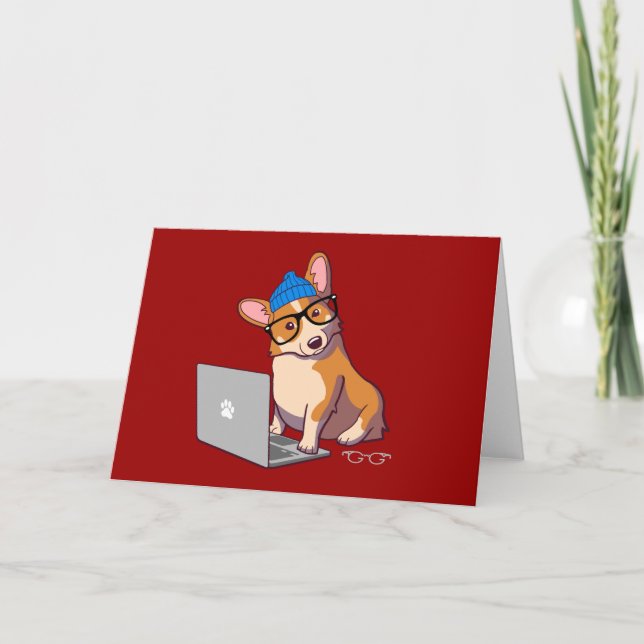 HipsterCorgi 2 Kort (Framsida)