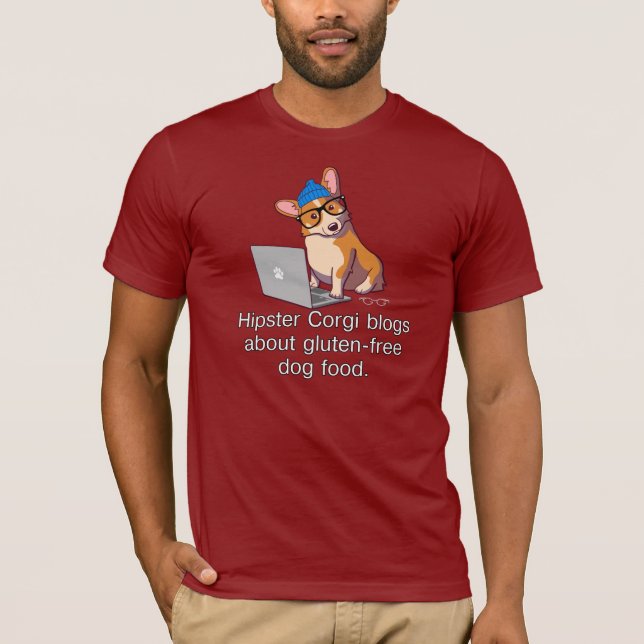 HipsterCorgi 2 Tee (Framsida)