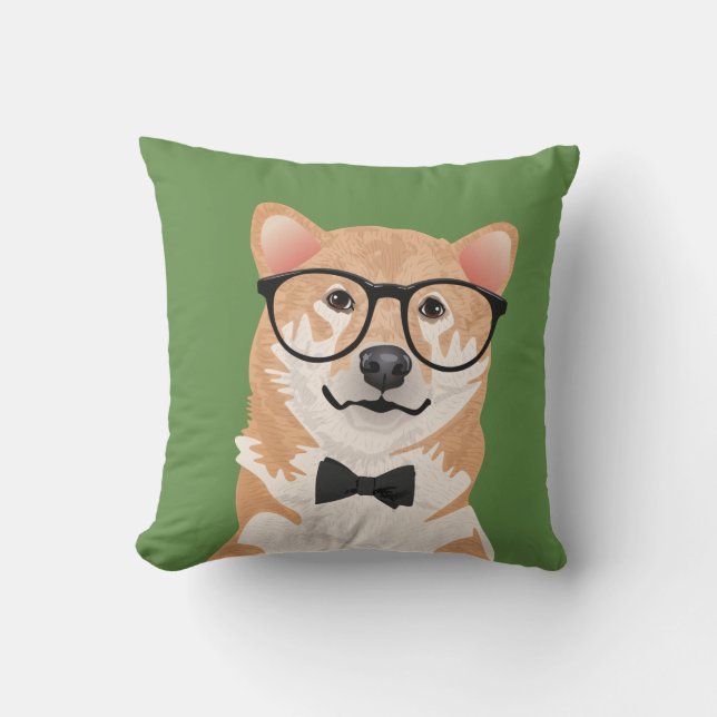 Hipsteren Shiba Inu kudder Kudde (Framsida)