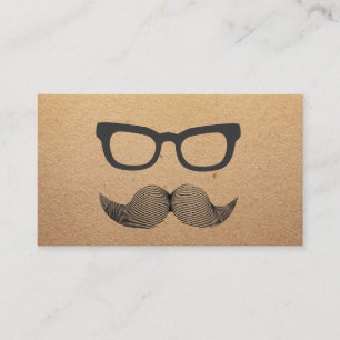 Hipsterexponeringsglas & mustasch lantliga Kraft