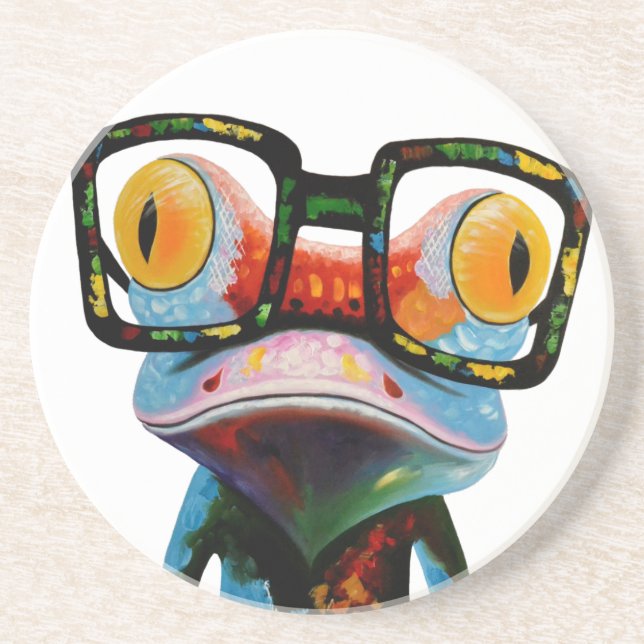 Hipsterexponeringsglasgroda Underlägg (Framsidan)