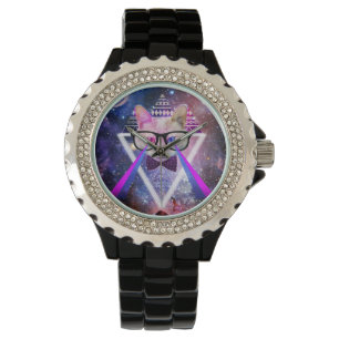 Hipstergalaxkatt Armbandsur