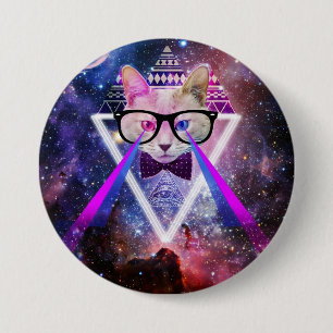 Hipstergalaxkatt Knapp