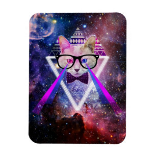 Hipstergalaxkatt Magnet
