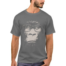 Hipstergorilla med exponeringsglas