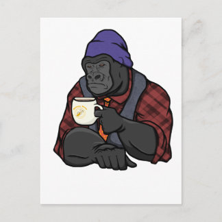 Hipstergorilla Vykort