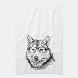 Hipsterhund Kökshandduk
