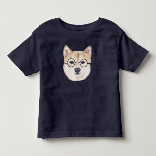 Hipsterhund, Shiba Inu med exponeringsglas i Tröja