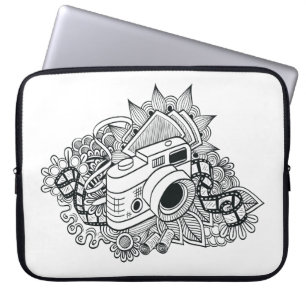 Hipsterkameraklotter Laptop Sleeve