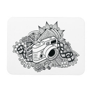 Hipsterkameraklotter Magnet