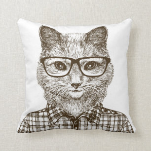 Hipsterkatt Kudde