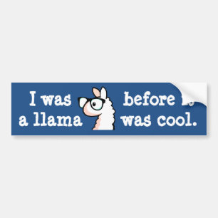 HipsterLlama Bildekal
