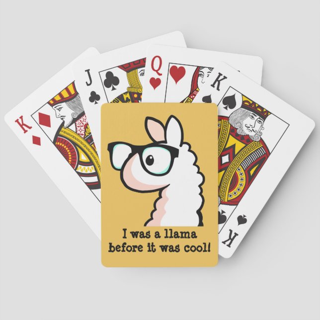 HipsterLlama Casinokort (Baksidan)