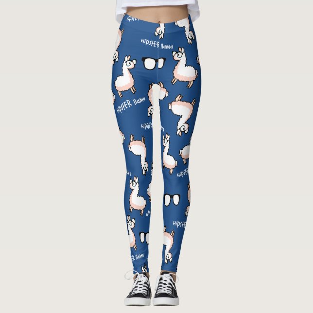 HipsterLlamanoja Leggings (Framsida)
