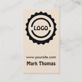 Hipsterlogotypemblem Visitkort