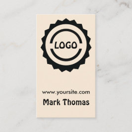 Hipsterlogotypemblem Visitkort