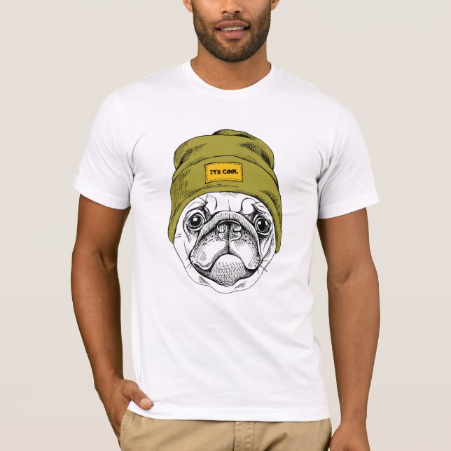 Hipstermops | är det kallt t shirt (Framsida)