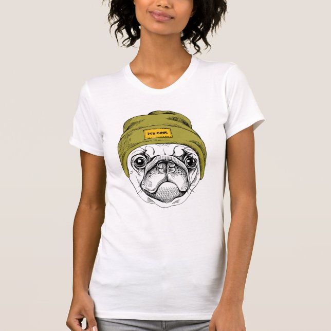 Hipstermops | är det kallt t shirt (Framsida)