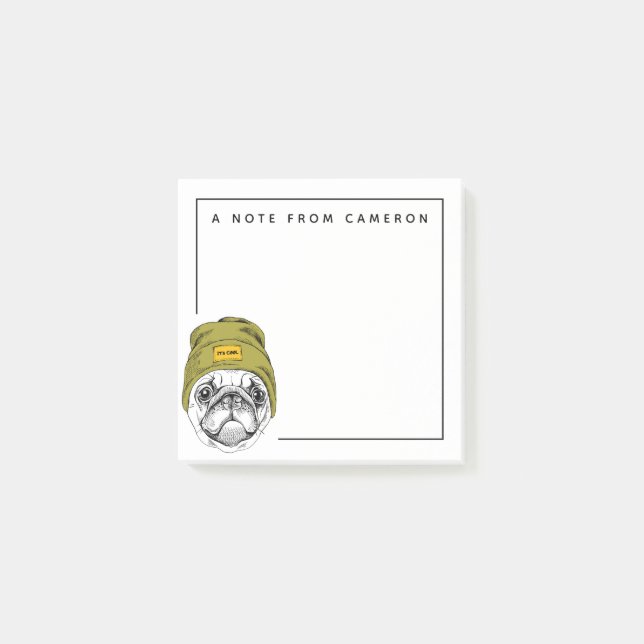 Hipstermops | som det är coola |, tillfogar ditt post-it block (Framsida)
