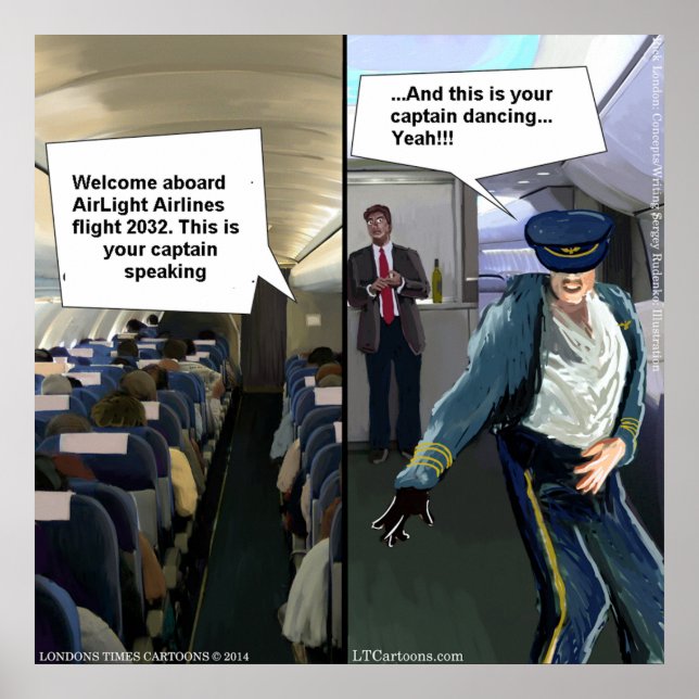 Hipsterpilot Rolig Affisch (Framsidan)