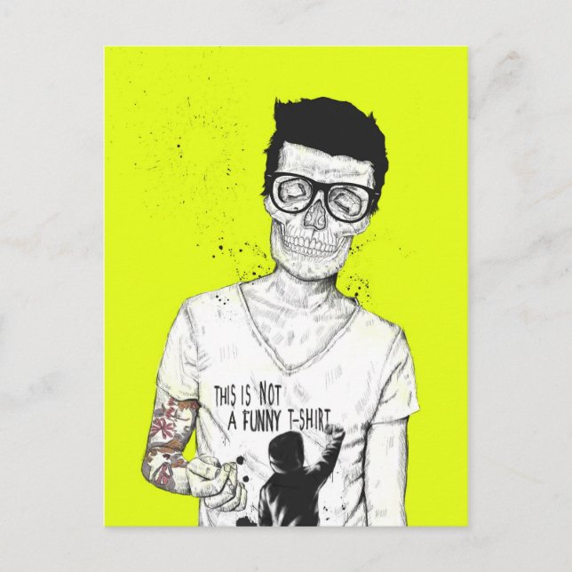 hipsters ej döda vykort (Framsida)