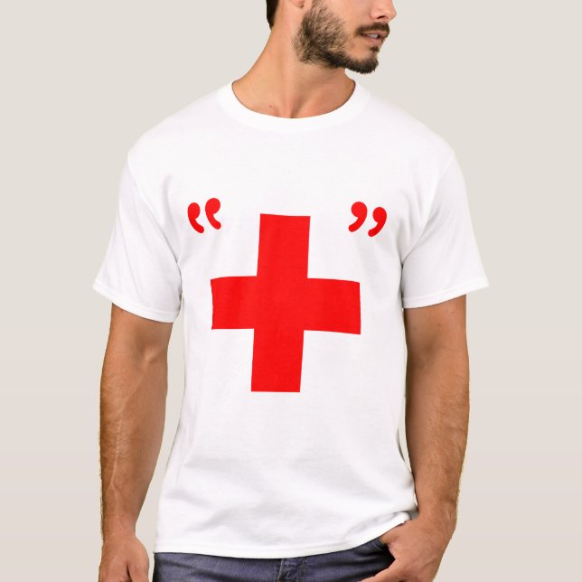 Hipstersjukvårdare Tee Shirt (Framsida)
