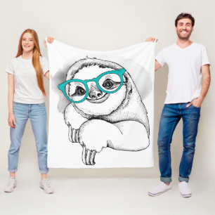 HipsterSloth Fleecefilt