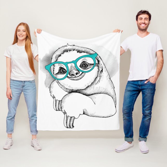 HipsterSloth Fleecefilt (På plats)