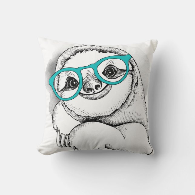 HipsterSloth Kudde (Framsida)
