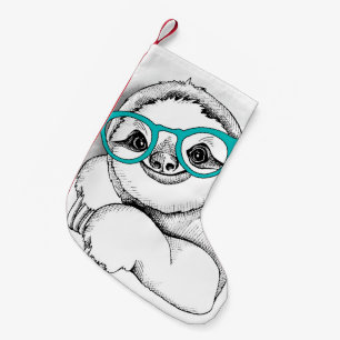 HipsterSloth Liten Julstrumpa