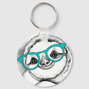 HipsterSloth Nyckelring