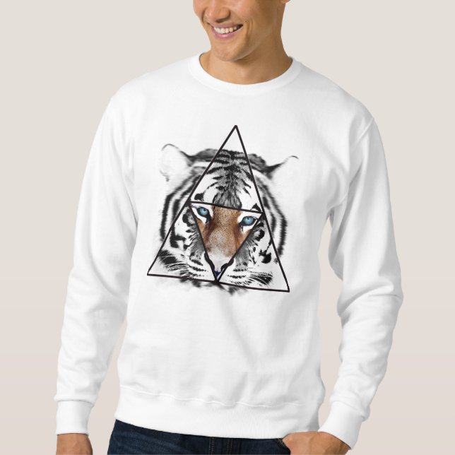 Hipstertiger Lång Ärmad Tröja (Framsida)