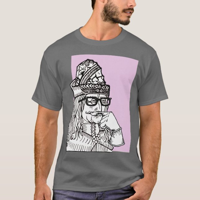 HipsterUncle Vlad Tee Shirt (Framsida)