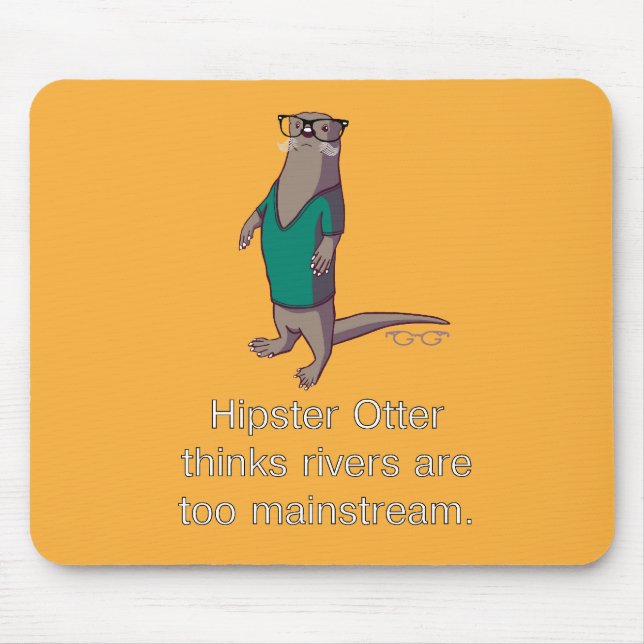 Hipsterutter Mousepad Musmatta (Framsidan)