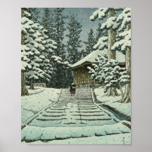 Hiraizumi Hall of the Golden Hue - Hasui Kawase