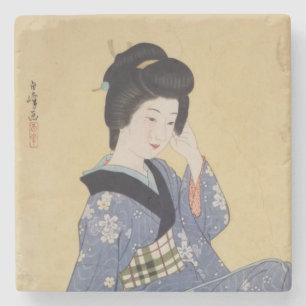 Hirano Hakuhos Young Girl Underlägg Sten