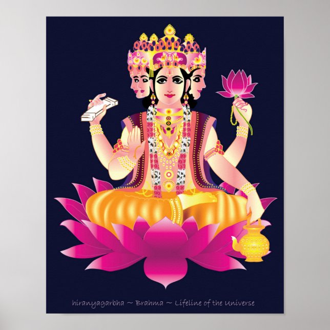 hiranyaGarbha ~ Brahma ~ Lifeline of the Universe Poster (Framsidan)